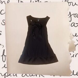 vintage silk sleeveless bow accent blouse